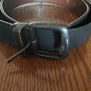 Men's Black Leather Belt